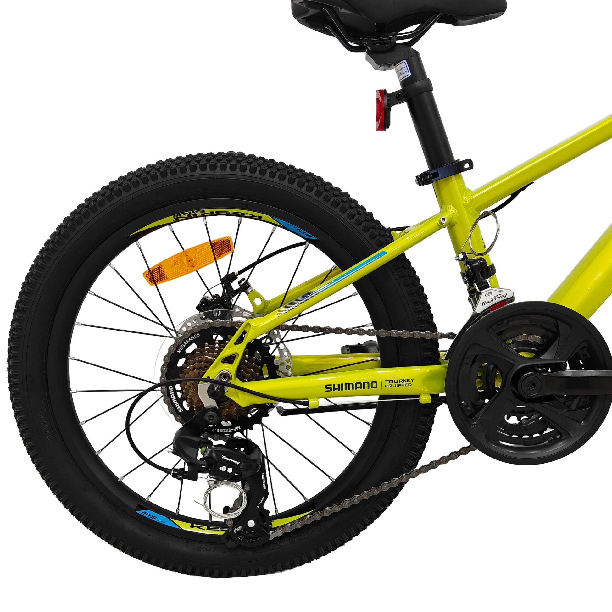 kinderfahrrad-mountainbike-neon-green-20-zoll-antrieb-kassette-kette-ansicht-keskin-bike-mtb-gelaendefahrrad-deutschland